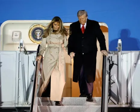 Donald Trump Preparing to Meet Britain's Monarch while Demonstrators Gather in Windsor and London
